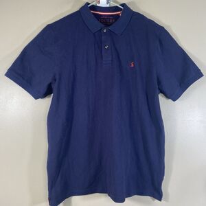 Joules Shirt Men XL Blue Woody Classic Fit Golf Polo Rugby Embroidered Knit